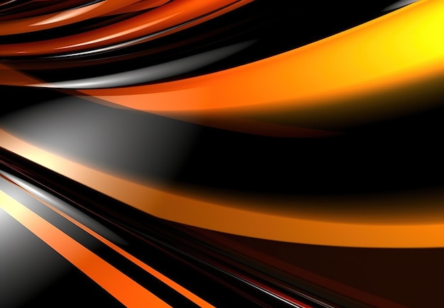 Orange and black wallpaper with a black background and a light source.