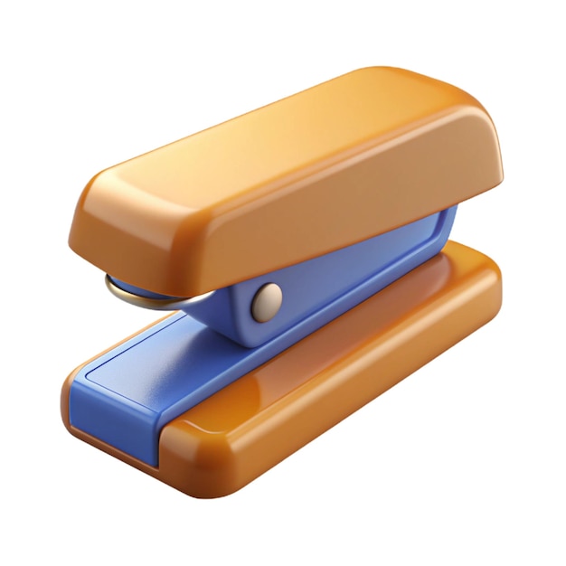 Photo orange and blue stapler