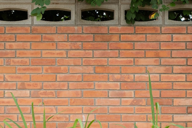 Orange brick wall background Brick wall