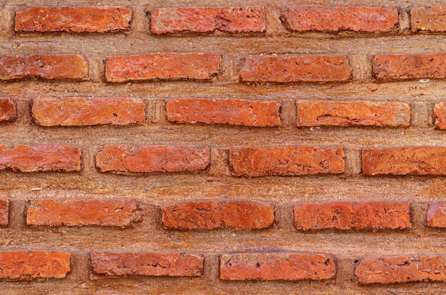 Orange brick wall vintage background