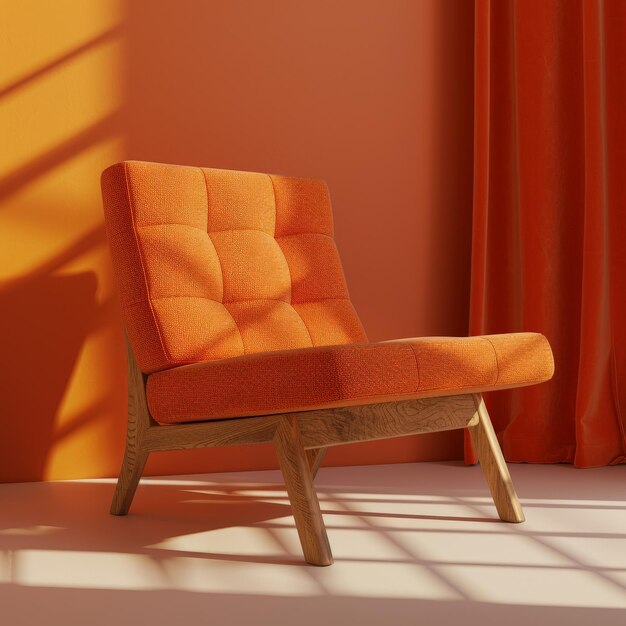 Photo orange chair by window