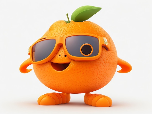 Orange characters generated by AI