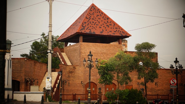 orange classic building photo in Kota Lama Semarang