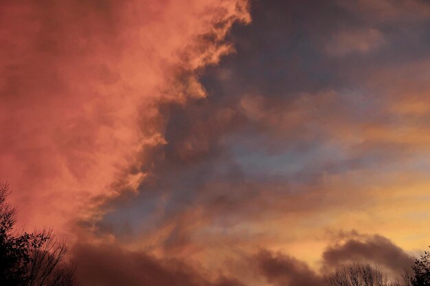 Photo orange clouds