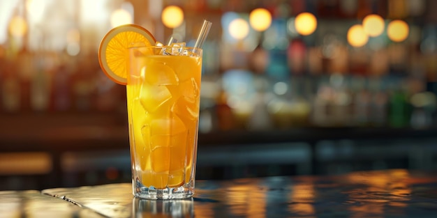 orange cocktail Generative AI