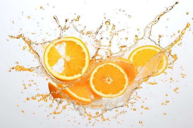 Orange color blender gradient white background iso