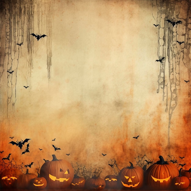 orange color halloween background