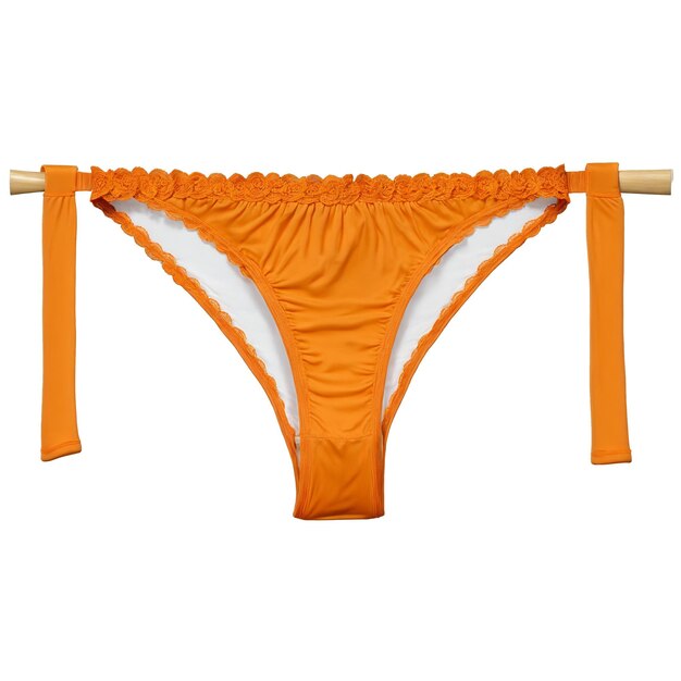 Orange cotton underwear a pair of orange cotton women s underwear with a bold