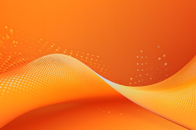 Orange dots and waves background wallpaper