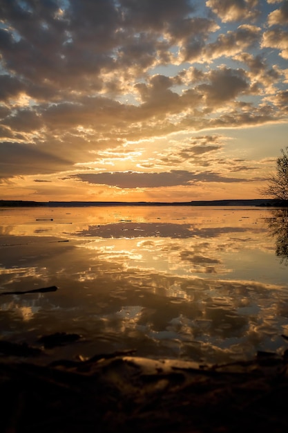 orange fiery sunset fiery sunset seascape landscape sun cloud orange fire sky sunset sunse