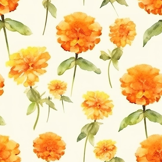 Orange flowers on a white background