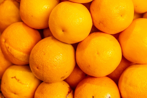 Orange fruit at the Farmers Market in the Madeira city of Funchal Portugal