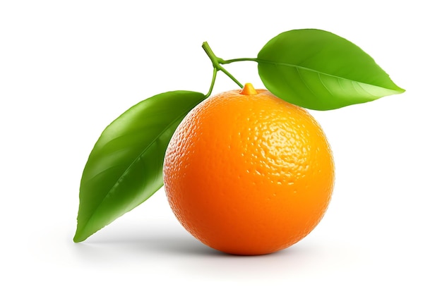 Orange fruit isolated on white background