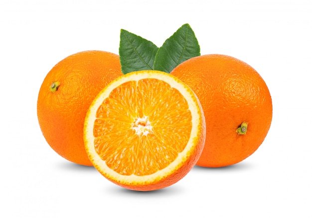 Orange fruit isolated 