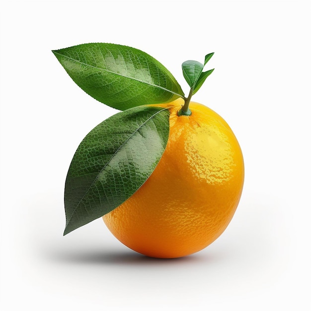 Orange fruits on a white background Generative AI