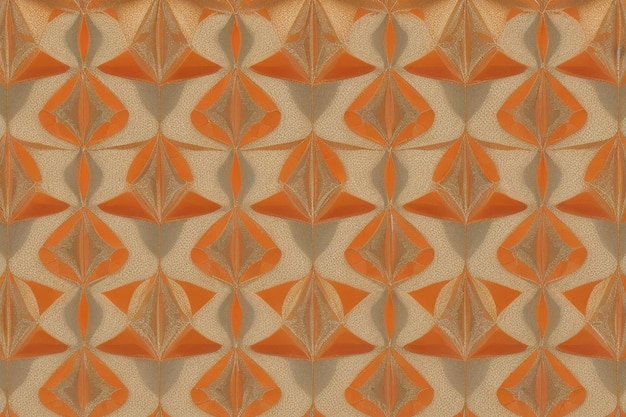 Orange Geometrical Seamless Patterns Realistic High Quality Detailed