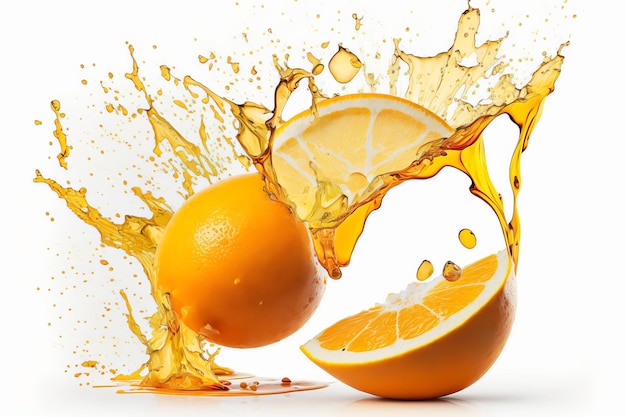 orange juice splash