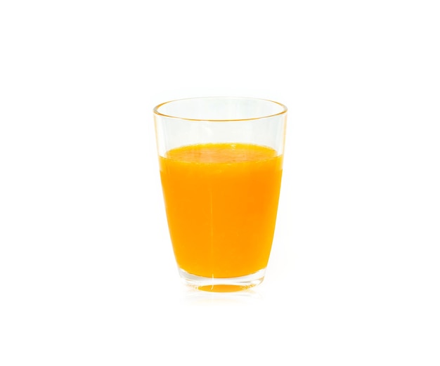 Orange juice on white 