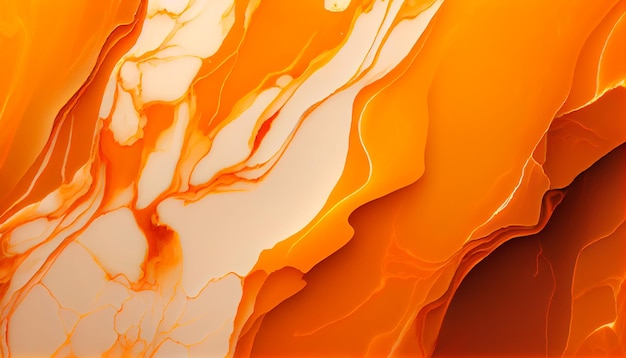 Orange marble texture background Generative ai