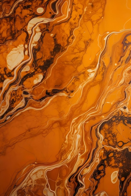 Orange marble texture that is very interesting and has a black and orange swirl pattern.