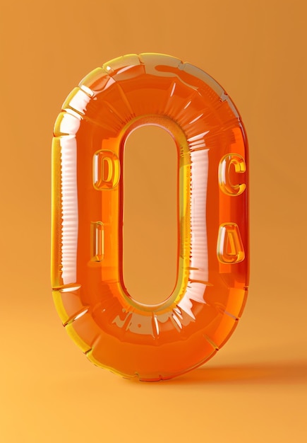 a orange and orange letter o is displayed in an orange and yellow background