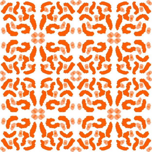 orange pattern on white background