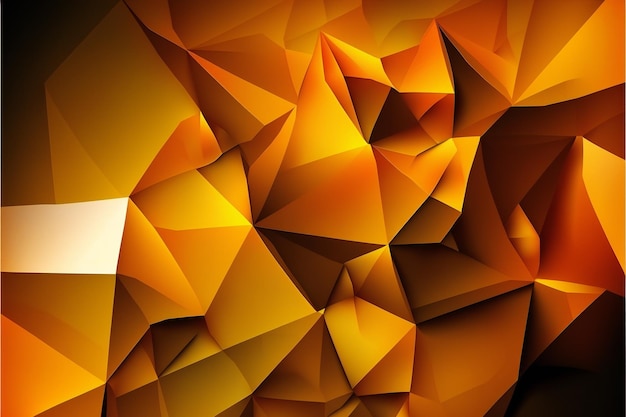 Orange polygon graphic background for business highly detailed texture