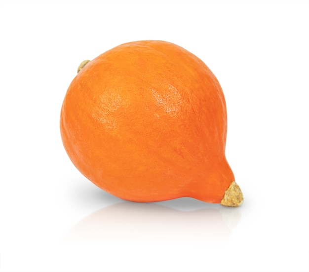 Orange pumpkin isolated on a white background