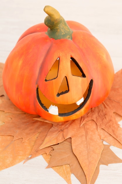 Orange pumpkin lantern 