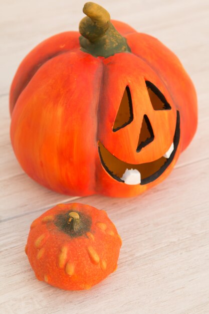 Orange pumpkin lantern 