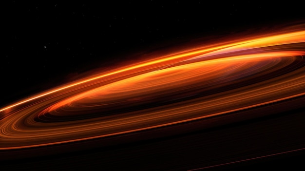 Orange rings in space