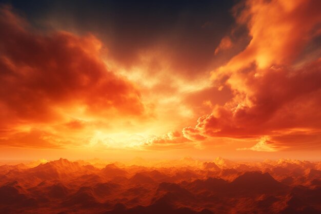 Orange Sky Photos background and copy space