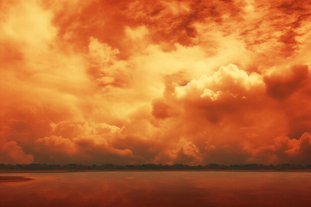 Orange Sky Photos background and copy space