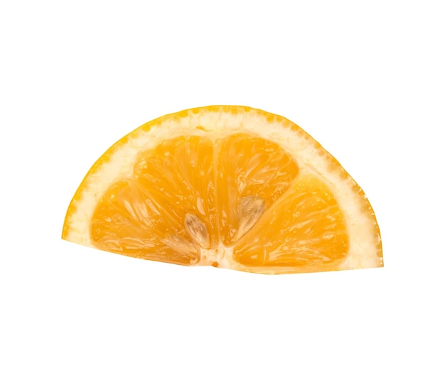 Photo orange slice isolated on white background