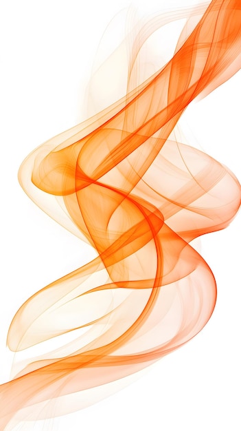 Orange Smoke on White Background Abstract Image Texture Pattern Wallpaper Cover and Screen