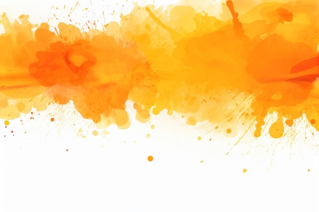 Orange splash banner watercolor background for textures backgrounds and web banners texture blank em