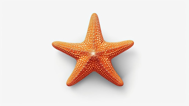 an orange starfish