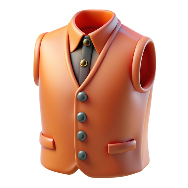 a orange suit with a button down collar and a button down shirt