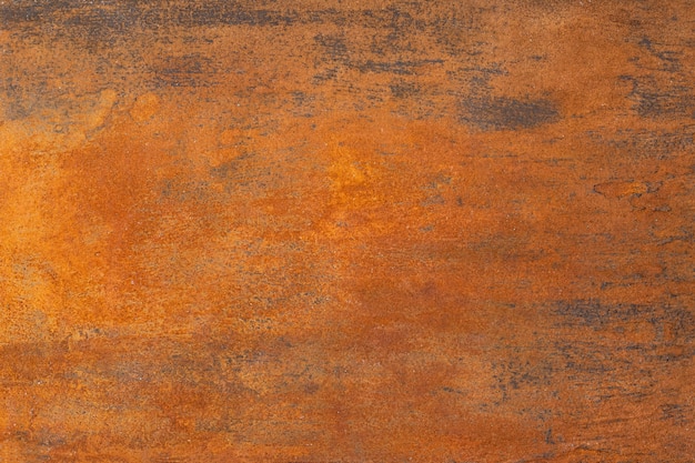 Orange textured old rusty metal surface