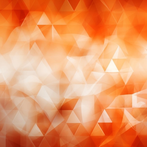 An orange triangle background with a light orange background