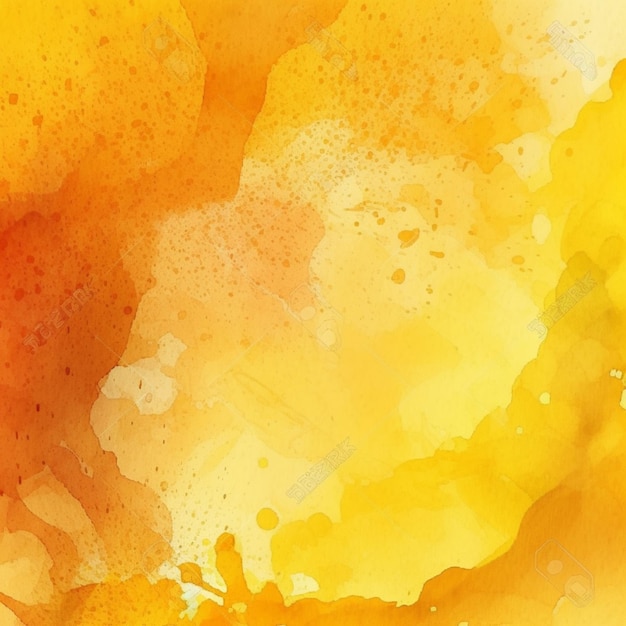 Orange watercolor background with a splash of paint