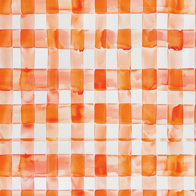 Orange watercolor squares