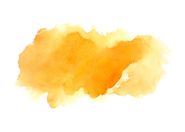 orange watercolor stain shades paint stroke 