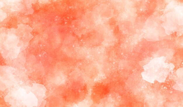 Orange watercolor texture with white spray overlay texture