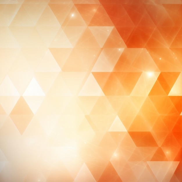 An orange and white background with a triangle pattern.