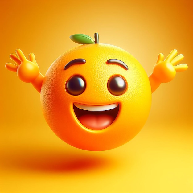 an orange with the word quot smiley quot on it