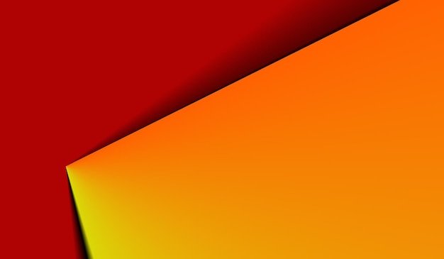 orange yellow triangle on red background