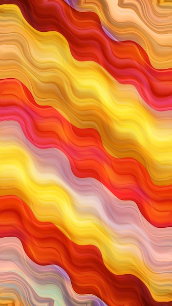 Orange and yellow waves with a gradient background.