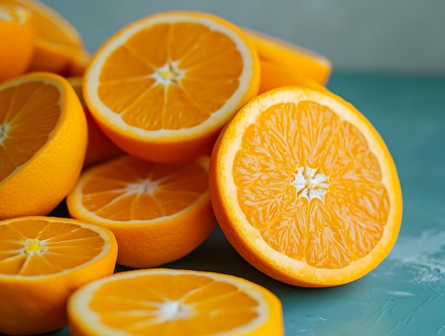 Oranges fruit background Top view Flat lay Food background