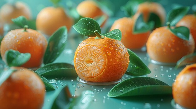 Photo oranges illustration